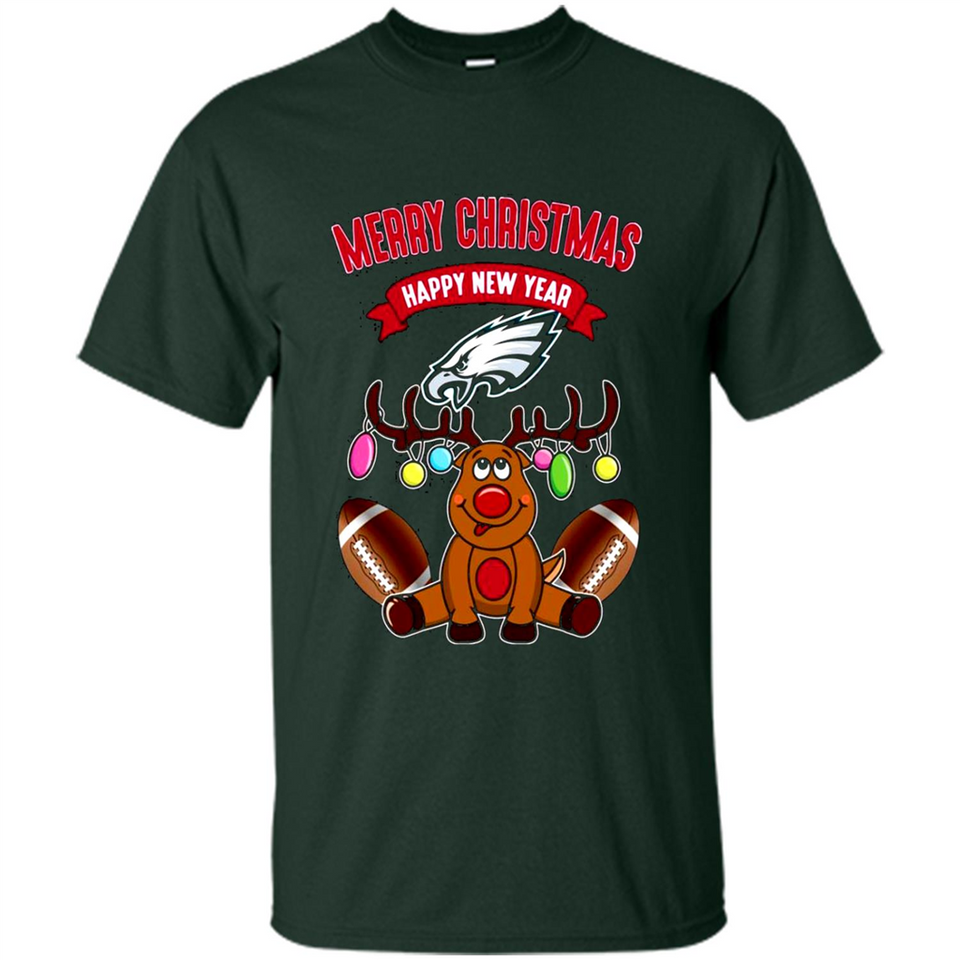 Philadelphia Eagles NFL Reindeer Funny Merry Christmas And Happy New Year