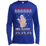 Mrs Slothy Christmas - Canvas Long Sleeve T-Shirt