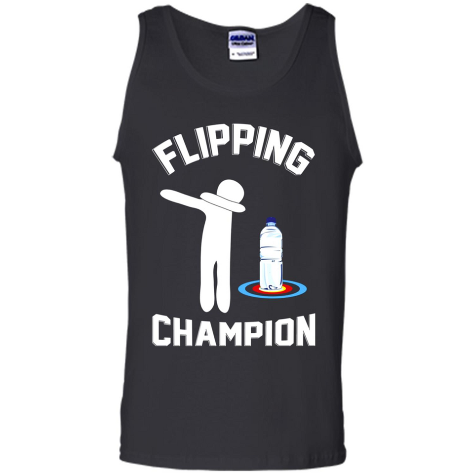 Water Bottle Flipping Tshirt Dabbing Flipping Champion - Tank Top