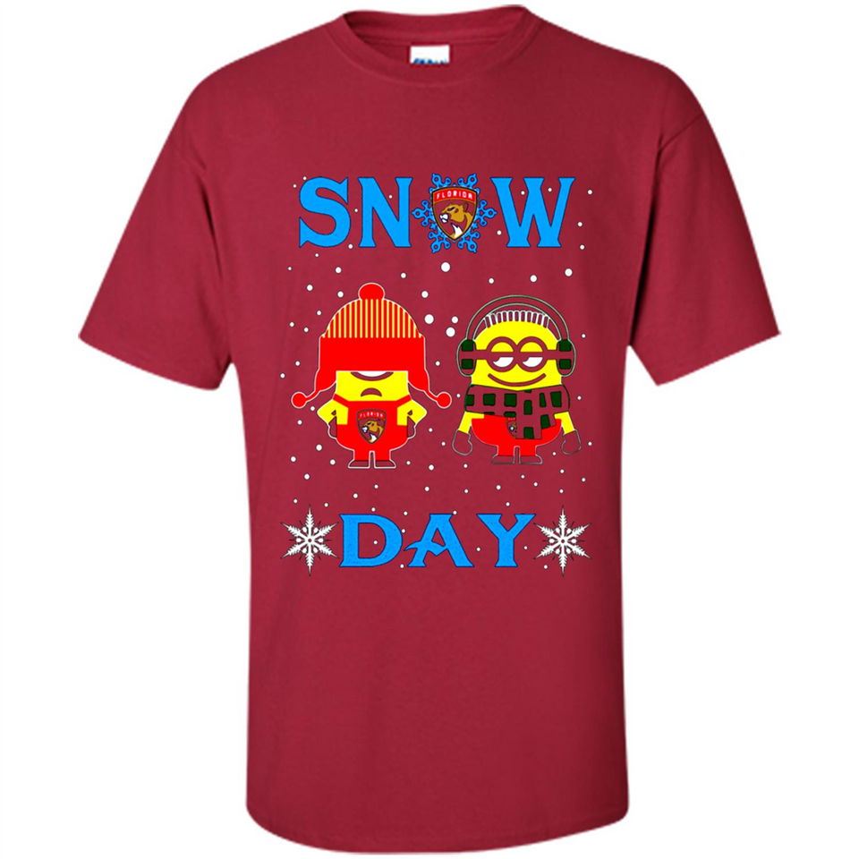 Snow Day Shirt For Florida Panthers Vs Minion Fans pingpong