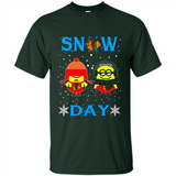 Snow Day Shirt For Chicago Blackhawks Vs Minion Fans pingpong