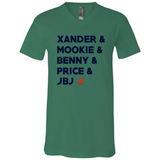 Baseball Favorite Players - Canvas Unisex V-Neck