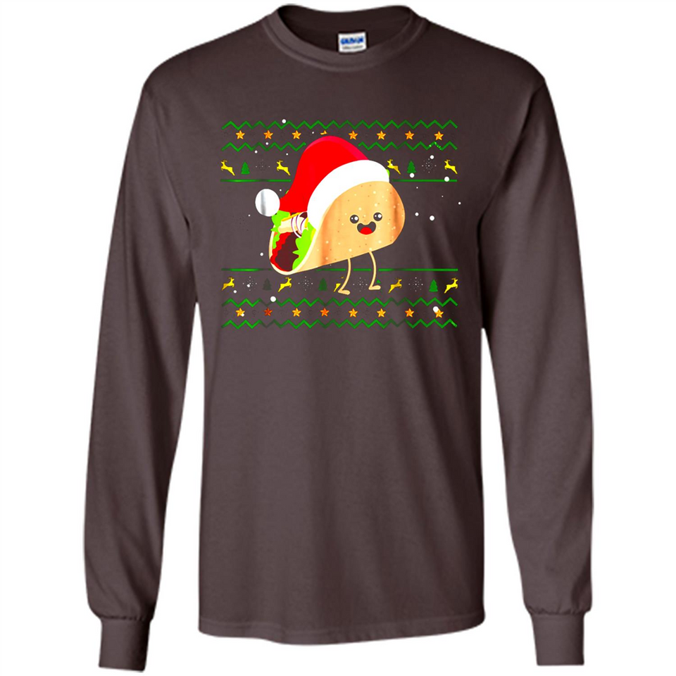 TACO Santa Hat Ugly Christmas shirt Ladies' Boyfriend