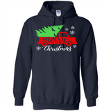 Vintage Christmas Classic Truck T-Shirt with Snow and Tree