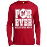 Milwaukee Brewers Forever For ever not just when we win - Canvas Long Sleeve T-Shirt