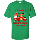 Never Underestimate A January Woman Watches Hallmark Movies Sweatshirt PINGPONG