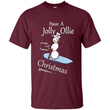 Snowman Snowboarder Tshirt Have Jolly Ollie Christmas