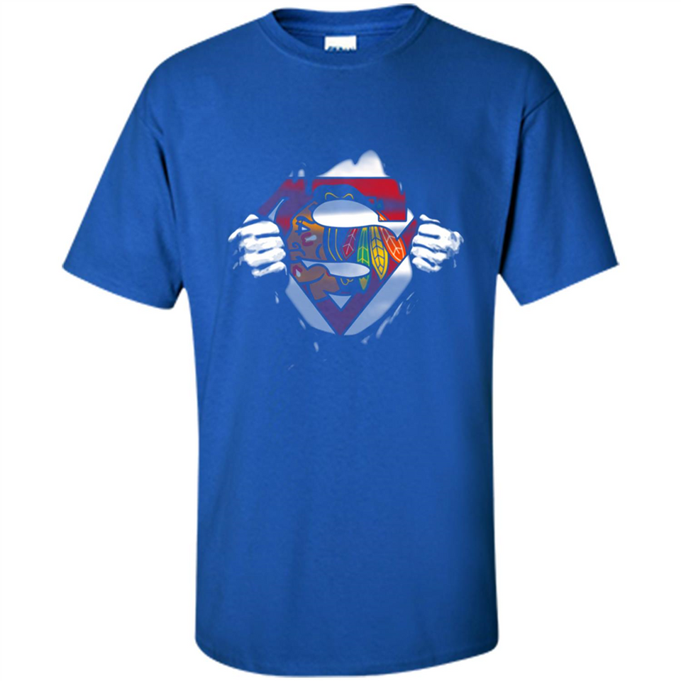 Chicago Blackhawks And Superman Fans - Shirt