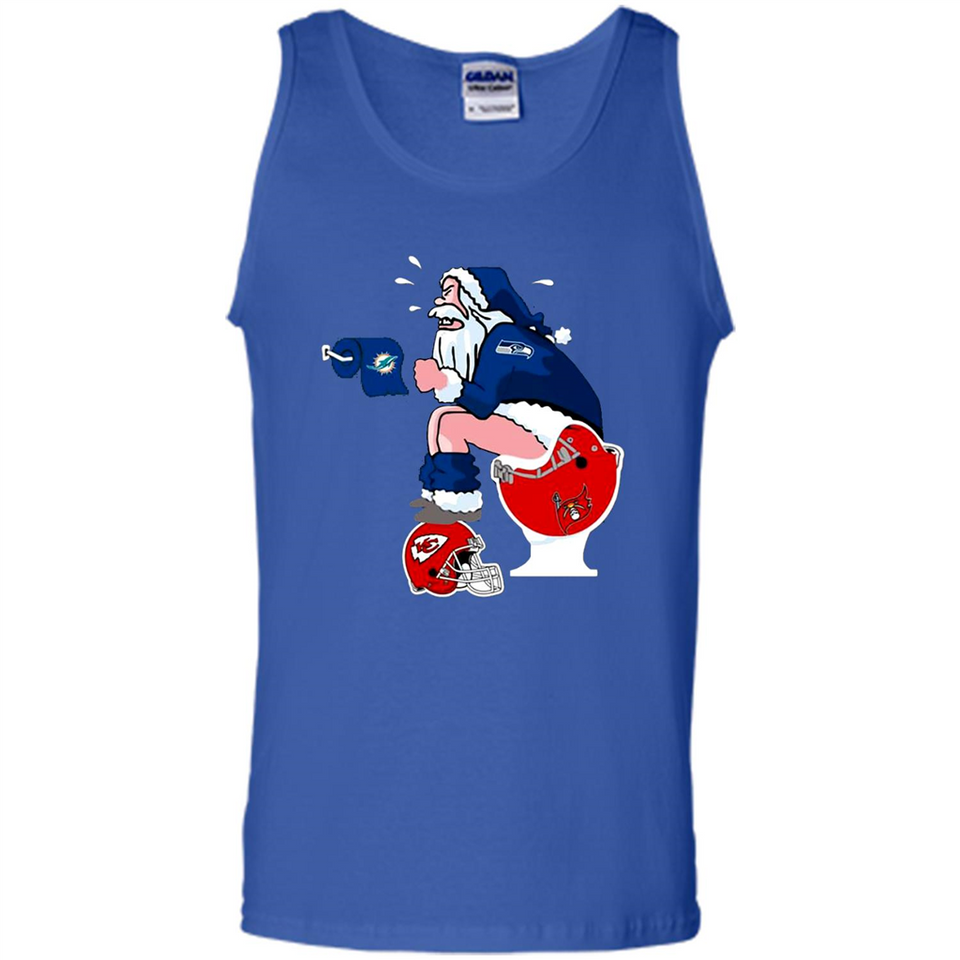 Seattle Seahawks Santa Claus Toilet