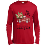 Snoopy This Is My Hallmark Christmas Movies Watching T-Shirt - Canvas Long Sleeve T-Shirt
