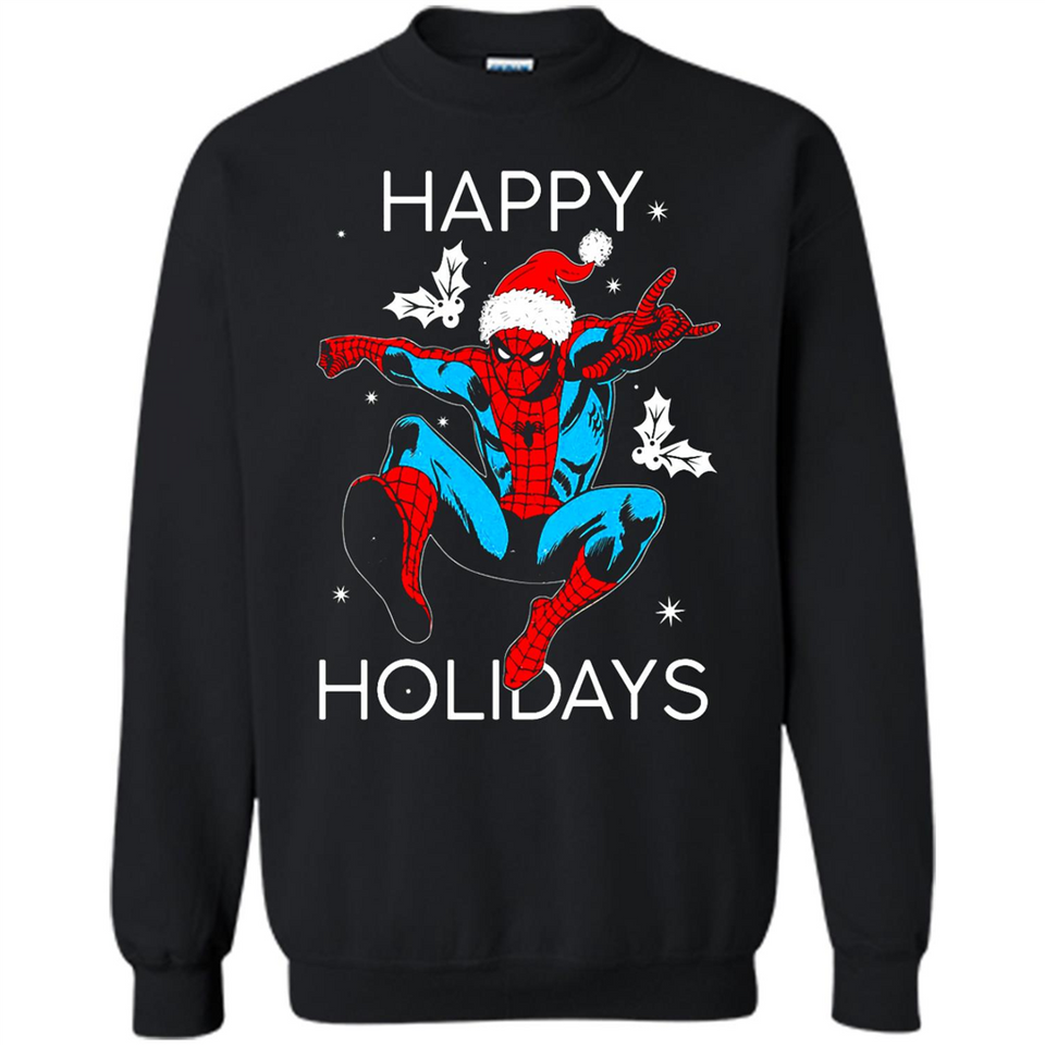 Marvel Spider Man Happy Holidays Santa Christmas Mug PINGPONG - Sweatshirt
