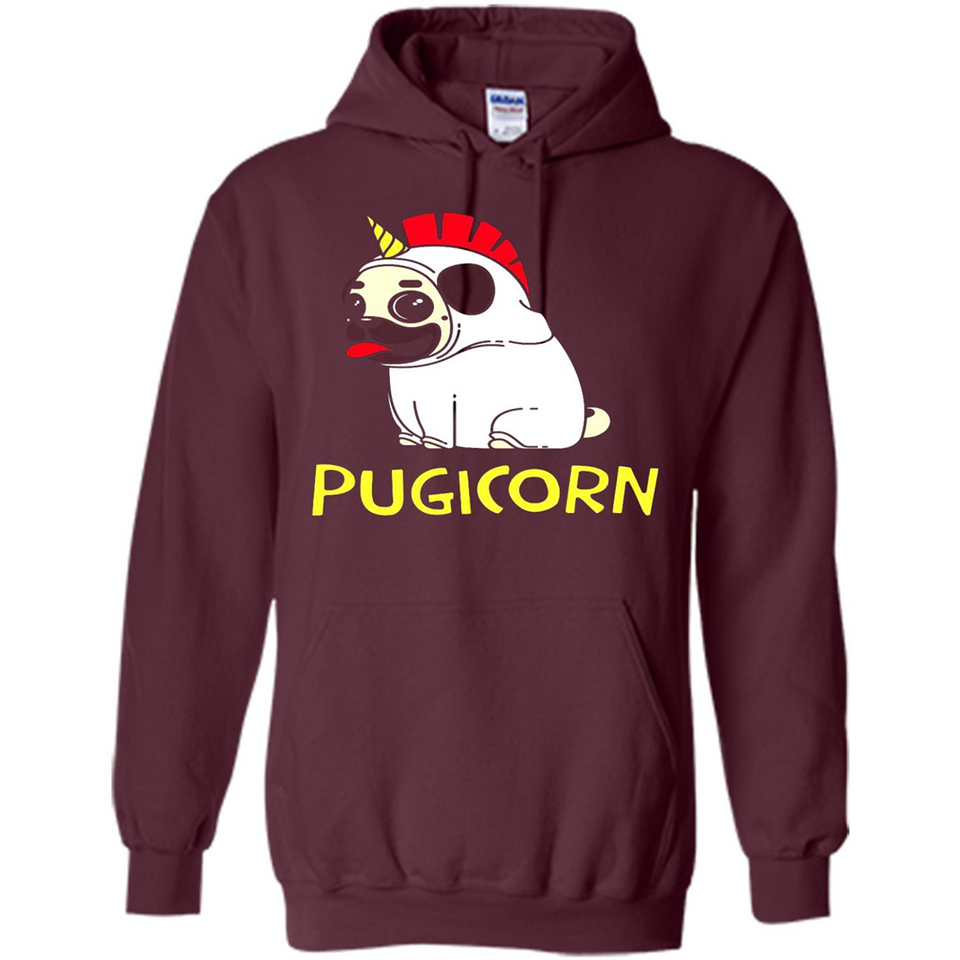 Pugicorn Pug Unicorn Funny Shirt PINGPONG - Hoodie