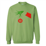 Funny Grinch Hand holding Firefighter ornament Christmas Sporty T-Shirt - Sweatshirt