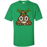 Reindeer Poop Emoji Cute Merry Christmas T-Shirt - Shirt