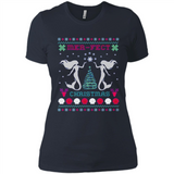 Mermaid Mer-Fect Ugly Christmas Sweater - Ladies' Boyfriend T-Shirt