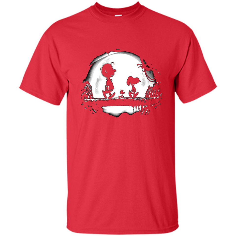 Snoopy The Peanuts Walking To The Moon