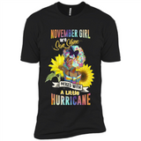 November Girls Sunflower - Premium Short Sleeve T-Shirt