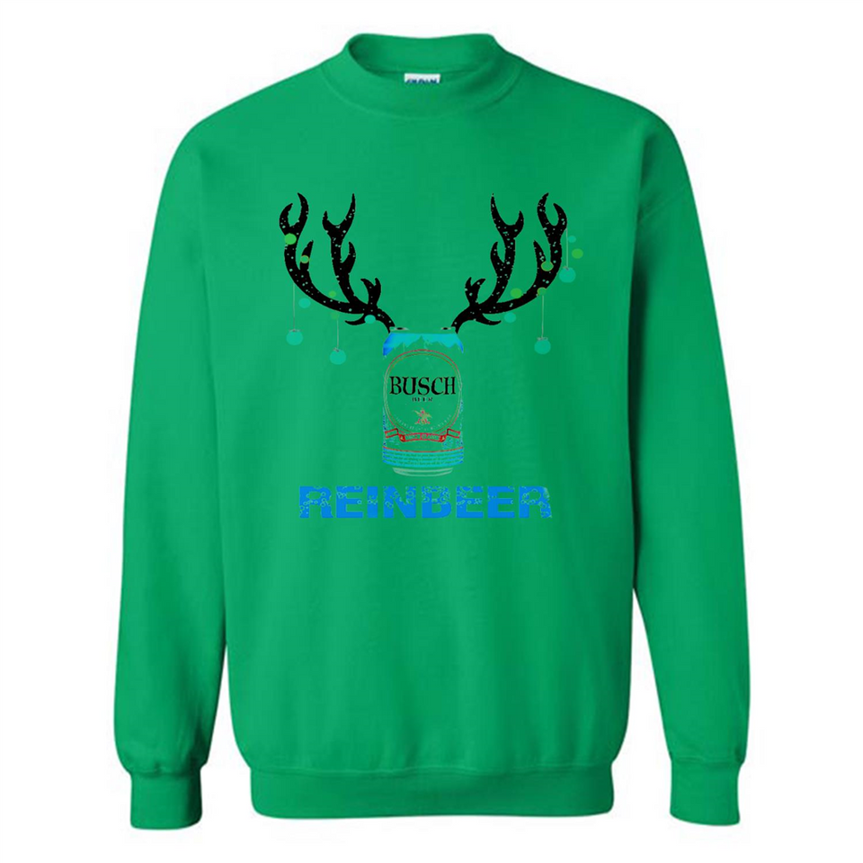 Busch Reinbeer Funny Beer Reindeer Christmas Sweatshirt - Sweatshirt