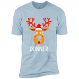 Donner Reindeer Santa Claus Funny Xmas Holiday T-Shirt - Premium Short Sleeve T-Shirt