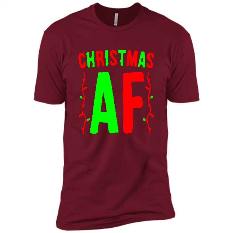 Christmas Ugly Sweater Christmas AF - Premium Short Sleeve T-Shirt