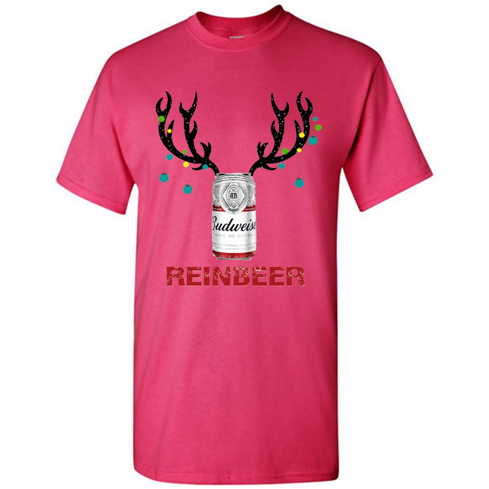 Budweiser Reinbeer Funny Beer Reindeer Christmas Sweatshirt - Shirt