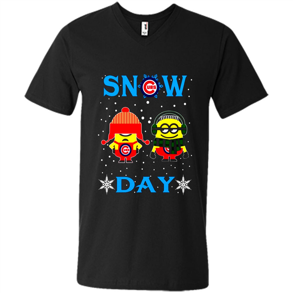 Snow Day Shirt For Chicago Cubs Vs Minion Fans pingpong