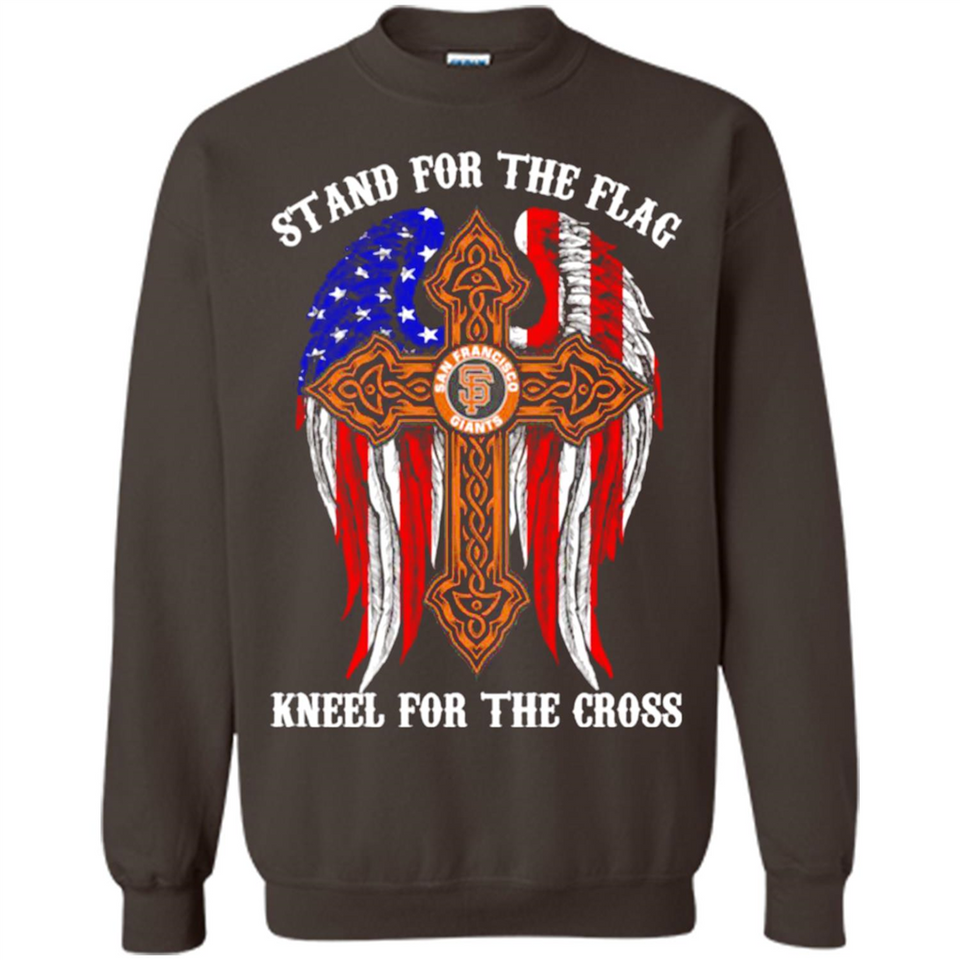 Francisco Giants - stand for the flag kneel for the cross