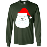 Funny Hamster Christmas t-shirt Santa Hat - Long Sleeve T-Shirt