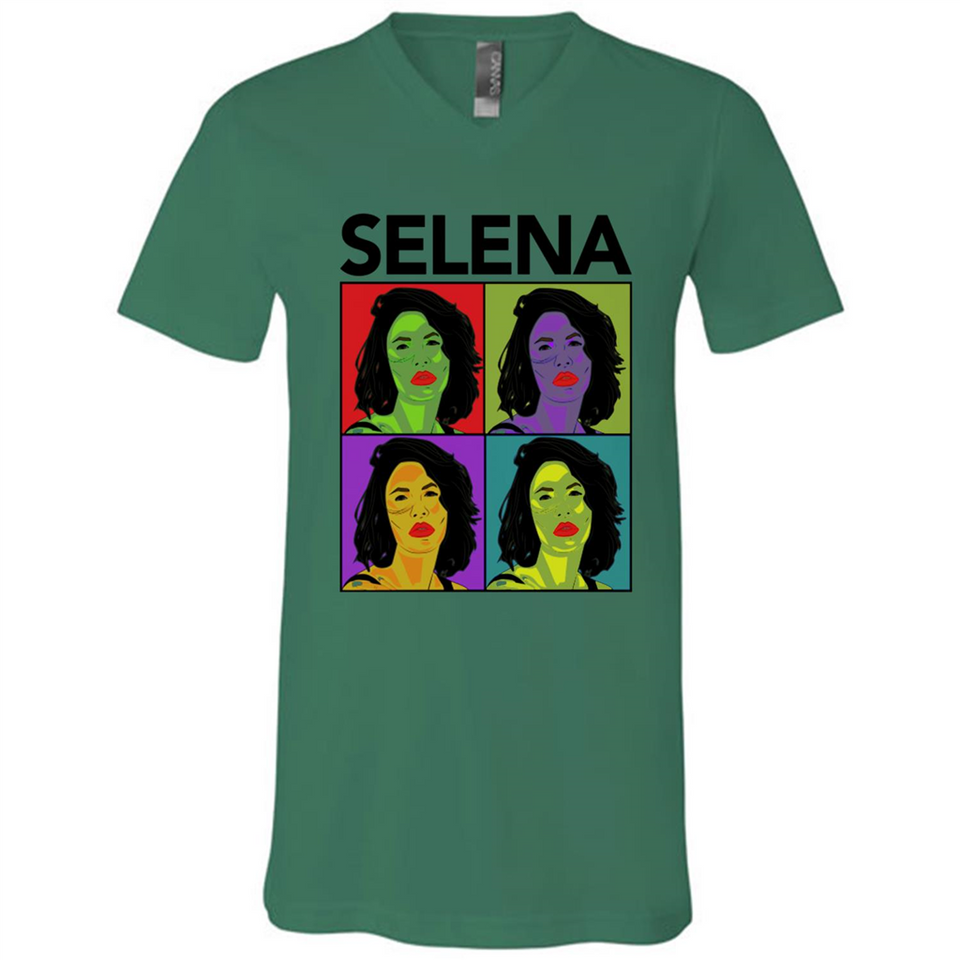 Selena Quintanilla Pop Art - Canvas Unisex V-Neck