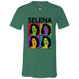 Selena Quintanilla Pop Art - Canvas Unisex V-Neck