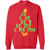 Joy Love Cheer Believe Christmas Tree
