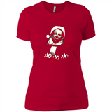 Santa Michael Myers Ho Ho Ho Merry Christmas Sweatshirt - Ladies' Boyfriend T-Shirt