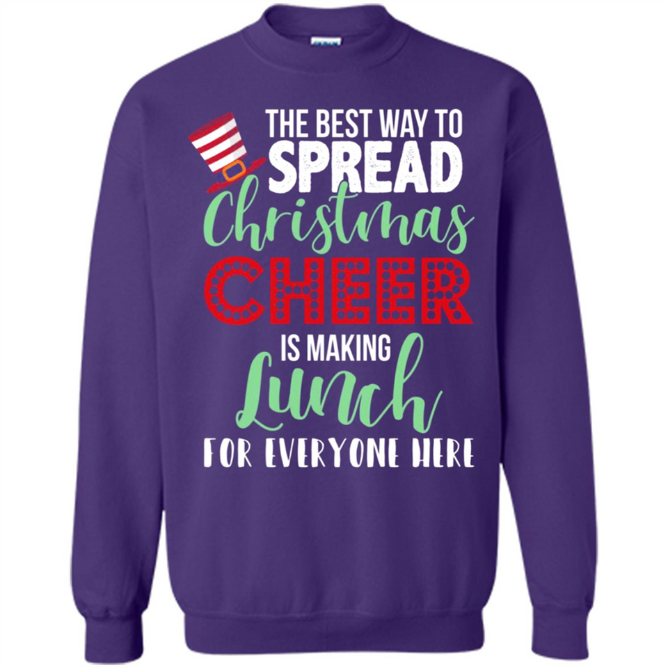 Spread Christmas Cheer Lunch Family Xmas Gift Ls - Sweatshirt