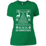 Oh Chemistry Tree Ugly Christmas Sweater - Ladies' Boyfriend T-Shirt