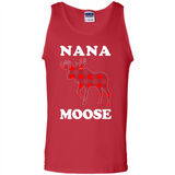 Nana Moose Funny Christmas Plaid Buffalo T-Shirt - Tank Top