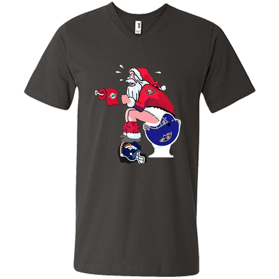 San Francisco 49ers Santa Claus Toilet