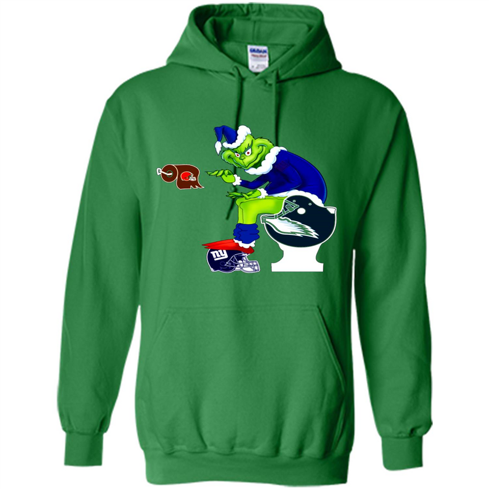 New York Giants Toilet Grinch Santa Claus Football Fan PINGPONG