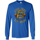 Live fast eat trash bear vintage camping PINGPONG