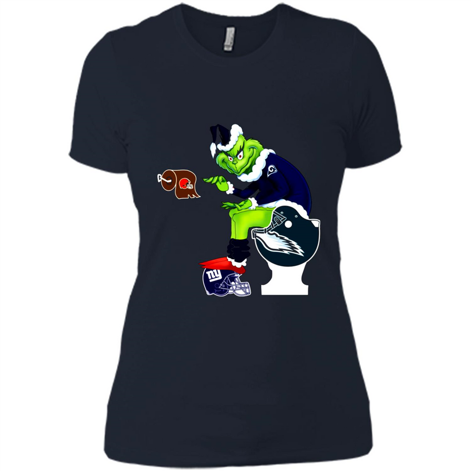 Los Angeles Rams Toilet Grinch Santa Claus Football Fan PINGPONG
