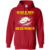 Queens Are Born In December - Pittsburgh Steelers Football - Hoodie