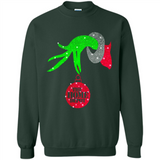 Grinch hand holding HomeDepot Glitter Christmas PING PONG