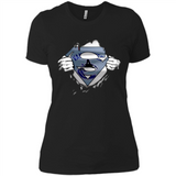 Vancouver Canucks And Superman Fans - Ladies' Boyfriend T-Shirt