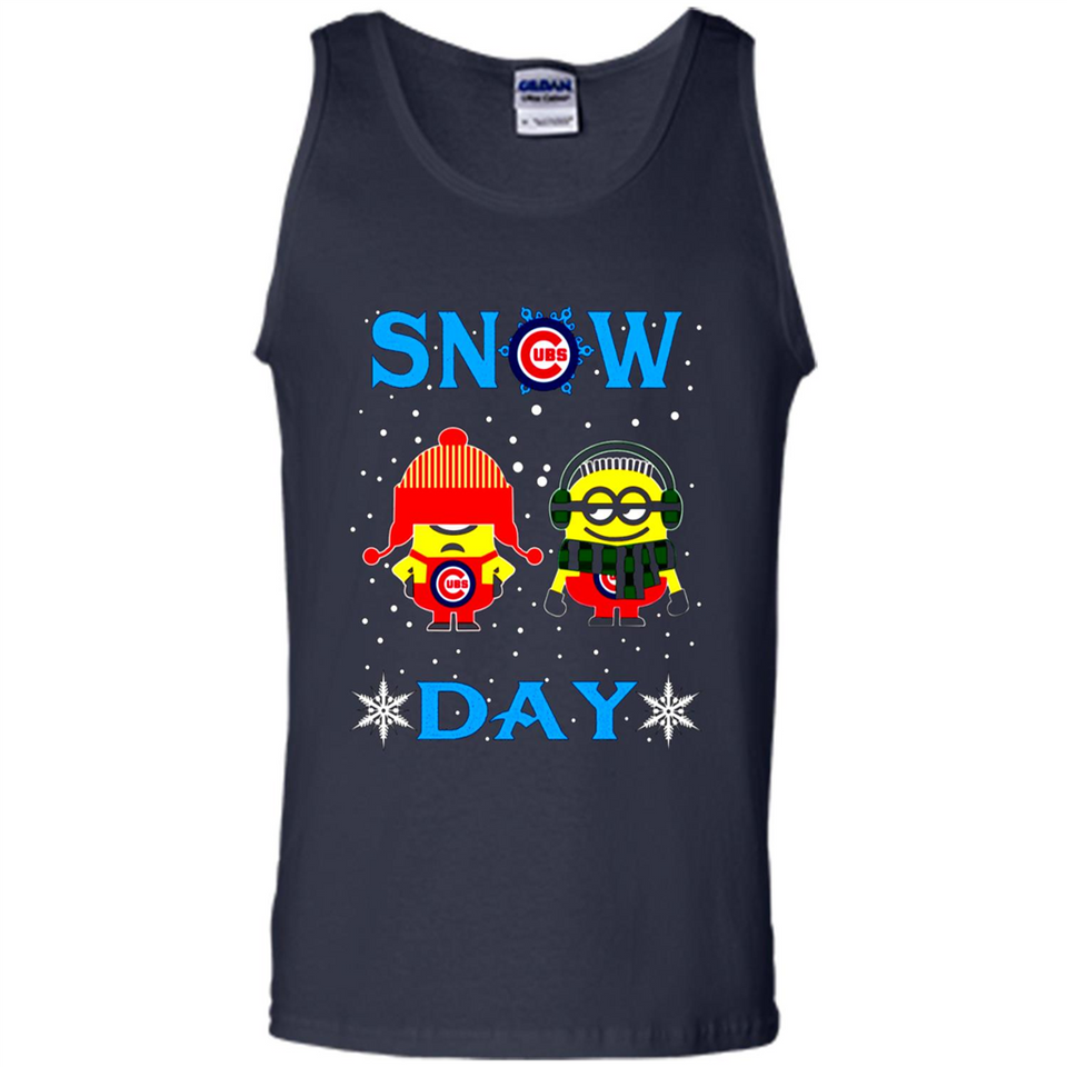 Snow Day Shirt For Chicago Cubs Vs Minion Fans pingpong
