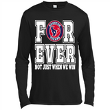 Houston Texans Forever For ever not just when we win - Canvas Long Sleeve T-Shirt