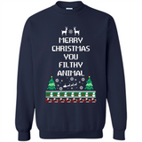 Merry Christmas You Filthy Animal Sweatshirt PINGPONG
