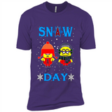 Snow Day Shirt For Los Angeles Angels Vs Minion Fans pingpong