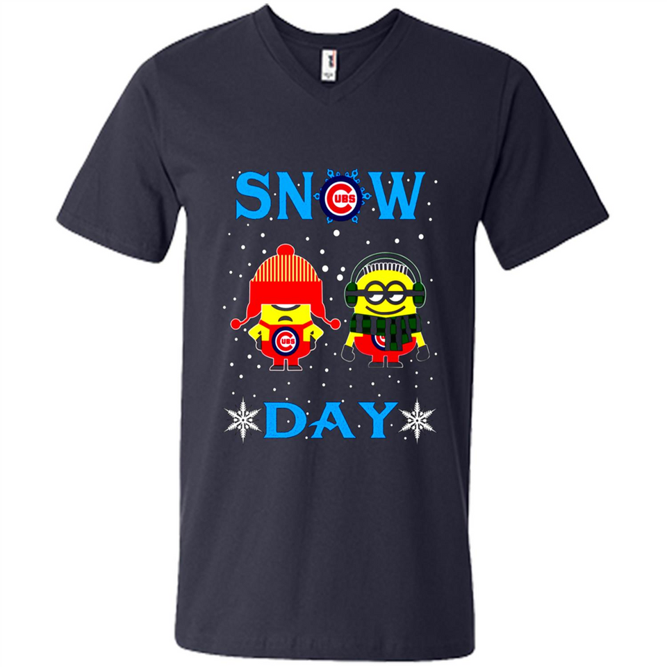 Snow Day Shirt For Chicago Cubs Vs Minion Fans pingpong