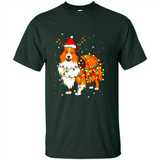 Christmas Lights Shetland Sheepdog Wearing Santa Hat Funny Xmas Mug - Shirt