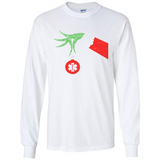 Funny Grinch Hand holding Doctor ornament Christmas Sporty T-Shirt - Long Sleeve T-Shirt