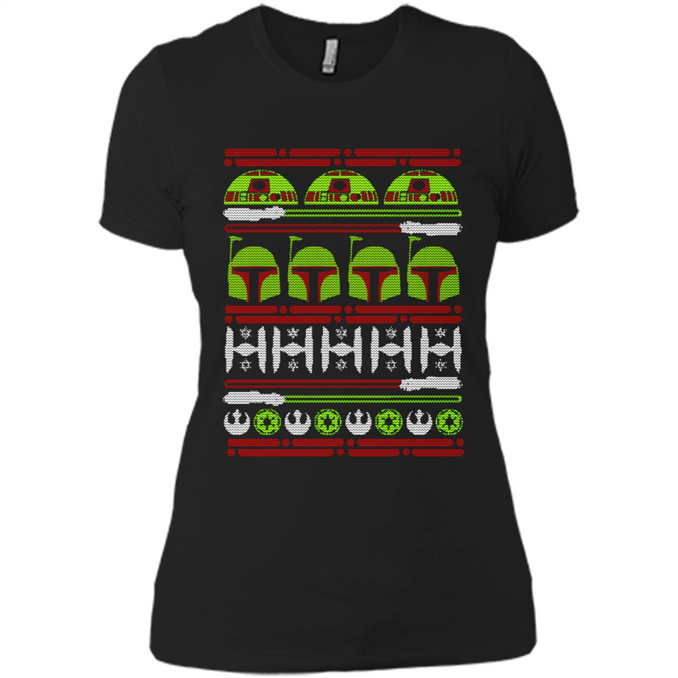 Star Wars - Boba Fett Christmas - Ladies' Boyfriend T-Shirt